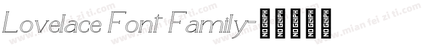 Lovelace Font Family字体转换
